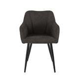Chaise de salle à manger Leo - Lin Anthracite