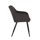 Chaise de salle à manger Leo - Lin Anthracite
