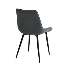 Lesedi Eetkamerstoel - Antraciet Microfiber
