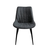 Chaise de salle à manger Lesedi - Microfibre anthracite