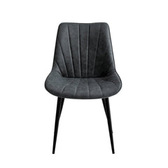 Lesedi Eetkamerstoel - Antraciet Microfiber