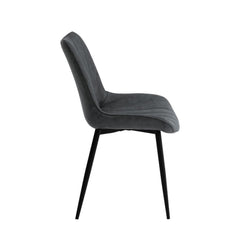 Lesedi Eetkamerstoel - Antraciet Microfiber