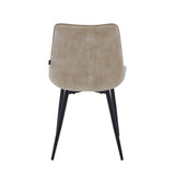 Chaise de salle à manger Lesedi - Velours Adore beige