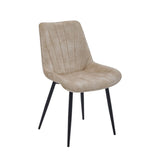 Chaise de salle à manger Lesedi - Velours Adore beige