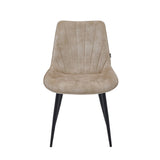 Chaise de salle à manger Lesedi - Velours Adore beige