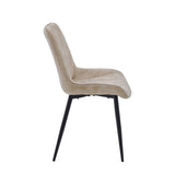 Chaise de salle à manger Lesedi - Velours Adore beige