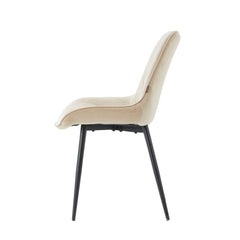 Lesedi Eetkamerstoel - Beige Velvet