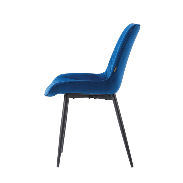 Lesedi Eetkamerstoel - Blauw Velvet