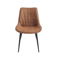 Lesedi Eetkamerstoel - Cognac Microfiber