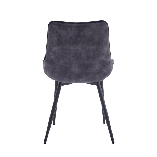 Lesedi Dining Chair – Anthracite Adore Velvet