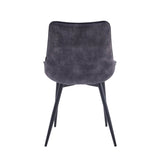 Lesedi Dining Chair - Ochre Yellow Velvet