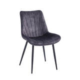 Lesedi Dining Chair - Ochre Yellow Velvet