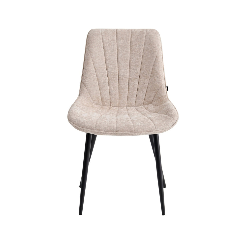 Lesedi Eetkamerstoel - Beige Chenille Stof