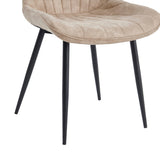 Lesedi Eetkamerstoel - Beige Microvezel