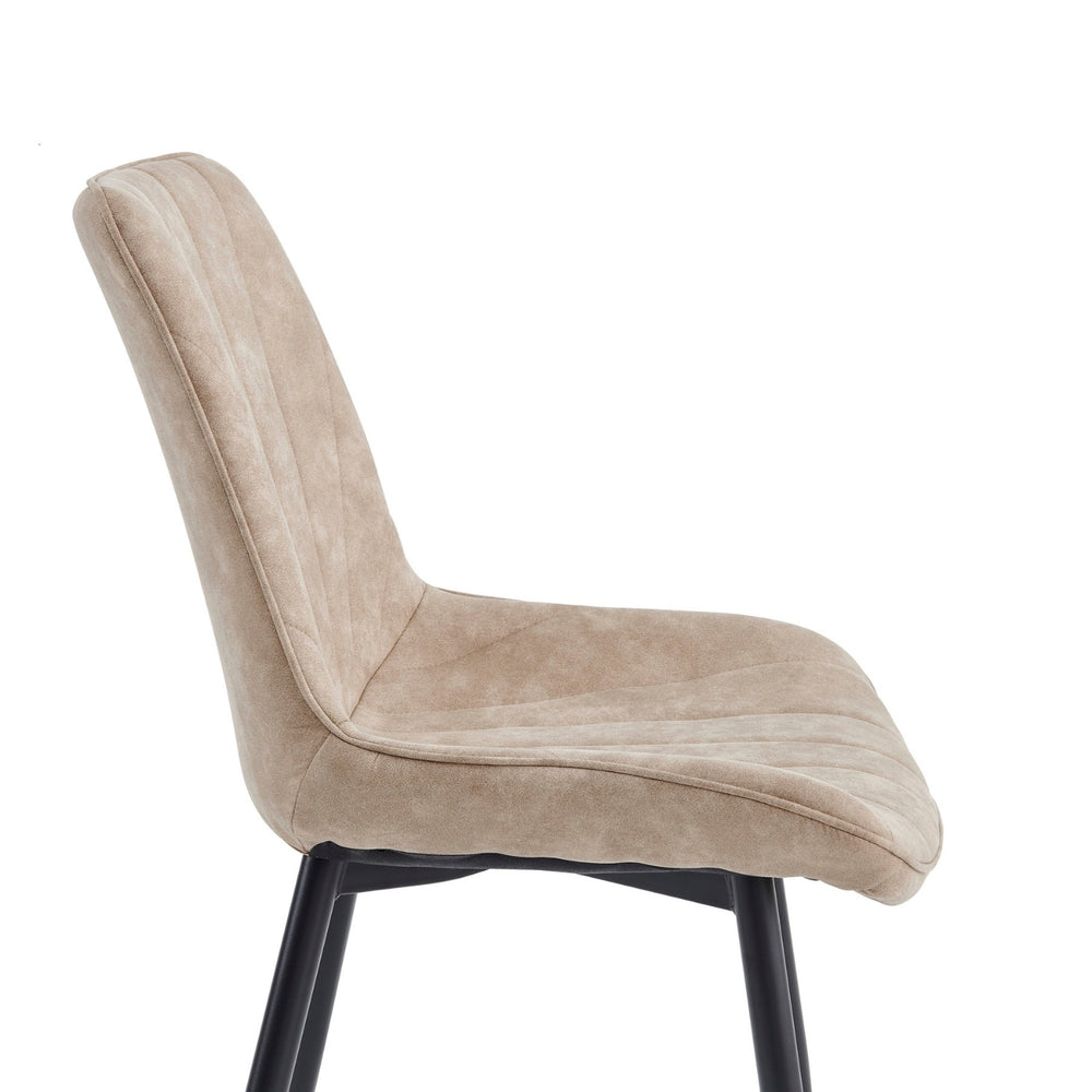 Lesedi Eetkamerstoel - Beige Microvezel