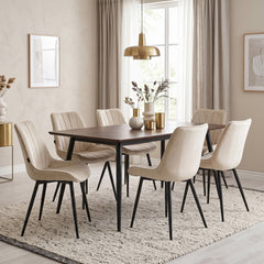Lesedi Dining Chair - Beige Velvet