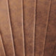 Chaise de salle à manger Lesedi - Microfibre Cognac