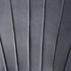 Chaise de salle à manger Lesedi - Velours gris