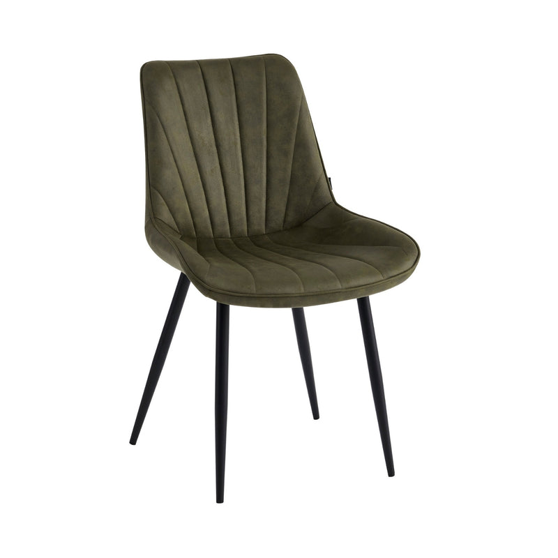 Lesedi Eetkamerstoel - Groen Microvezel