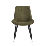 Lesedi Sedia Da Pranzo - Velluto Verde Fabb