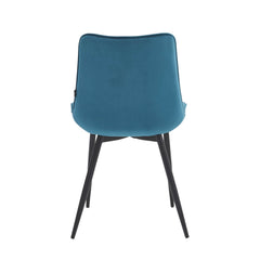 Lesedi Eetkamerstoel - Petrol Velvet