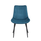 Chaise de salle à manger Lesedi - Velours Champagne Adore