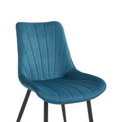 Lesedi Eetkamerstoel - Petrol Velvet