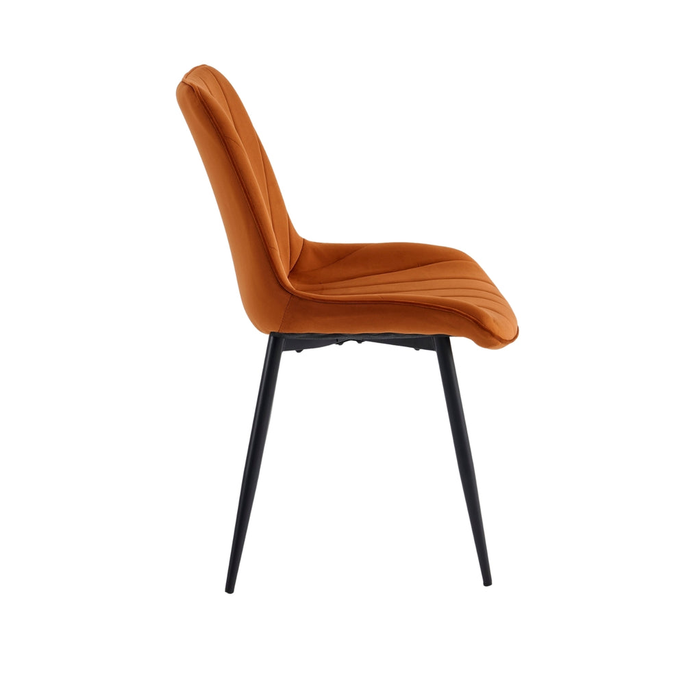 Lesedi Eetkamerstoel - Terracotta Velvet