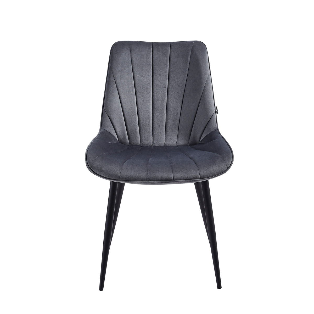 Chaise de salle à manger Lesedi - Velours gris
