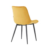 Lesedi Eetkamerstoel - Okergeel Velvet