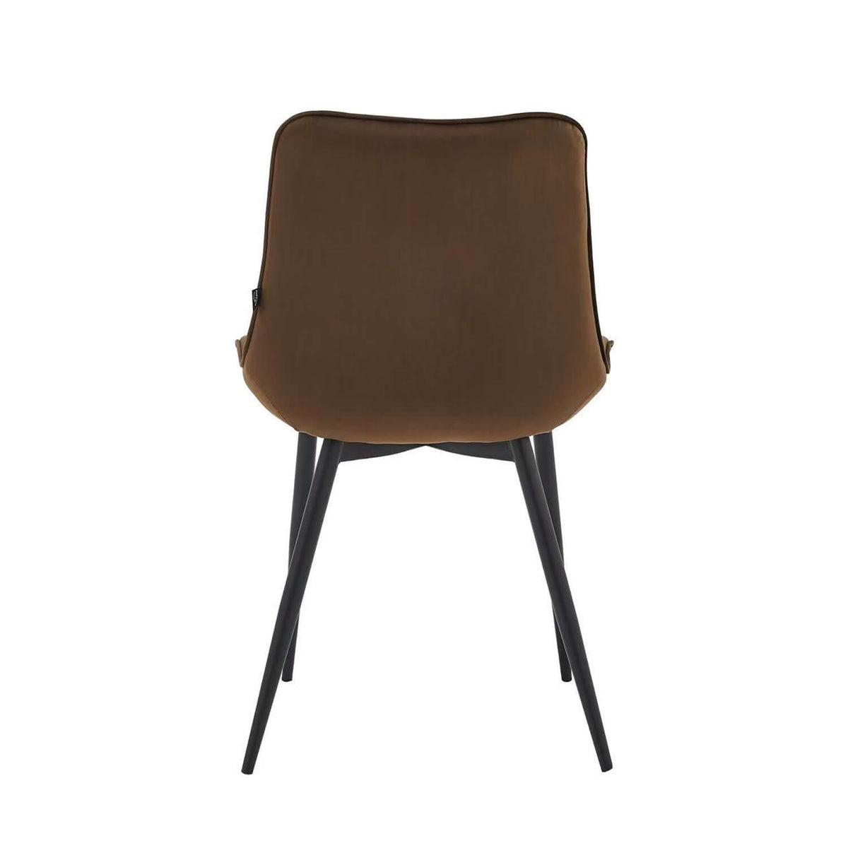 Chaise de salle à manger Lesedi – Velours brun