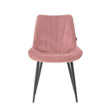 Chaise de salle à manger Lesedi - Velours rose