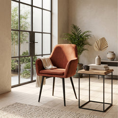 Levan Eetkamerstoel - Bordeaux - Adore Velvet