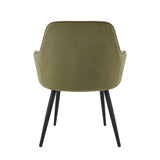 Levan Dining Chair - Green Velvet