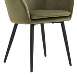 Levan Dining Chair - Green Velvet