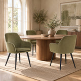 Levan Dining Chair - Green Velvet