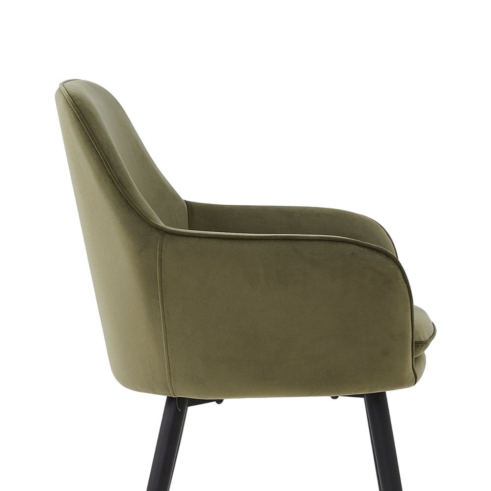 Levan Dining Chair - Green Velvet