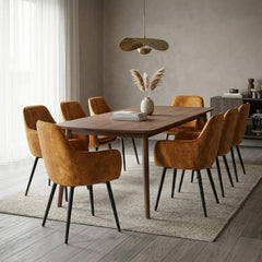 Levan Eetkamerstoel - Okergeel Adore Velvet