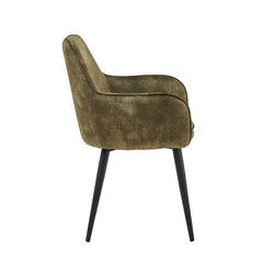 Levan Sedia Da Pranzo - Velluto Adore Verde