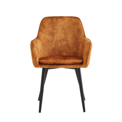 Levan Eetkamerstoel - Okergeel Adore Velvet