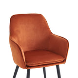 Levan Eetkamerstoel - Terracotta - Velvet