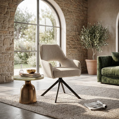 Chaise de salle à manger Liam - Boucle beige