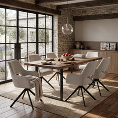 Chaise de salle à manger Liam - Boucle beige