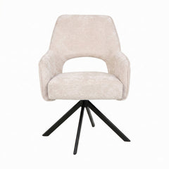 Liam Eetkamerstoel - Beige Chenille