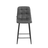 Luciano Barkrukken - Antraciet Microfiber