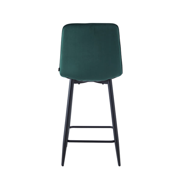 Tabouret de bar Luciano - Velours vert