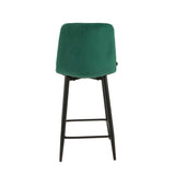 Luciano Bar Stools - Green Velvet