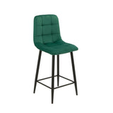 Luciano Bar Stools - Green Velvet