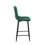 Luciano Bar Stools - Green Velvet