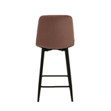 Luciano Bar Stools - Pink Velvet